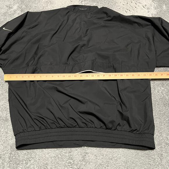 Nike Golf Windbreaker Jacket Mens Large Clima-FIT Black Performance - Picture 9 of 12